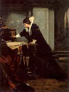 Frank Blackwell Mayer Queen Elisabeth Signs the Condemnation to Death to Mary Stuart painting